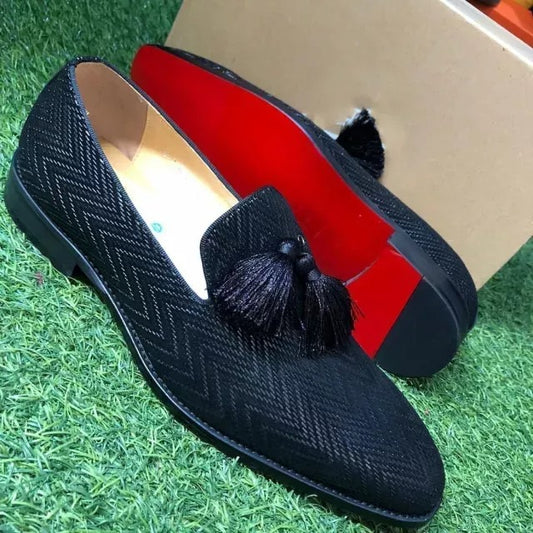 Black Tassel Slip-on shoes