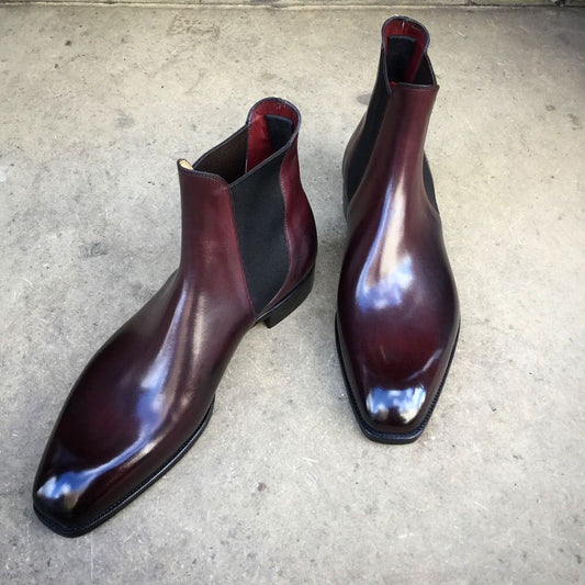 Classic Patent Leather Chelsea Boot