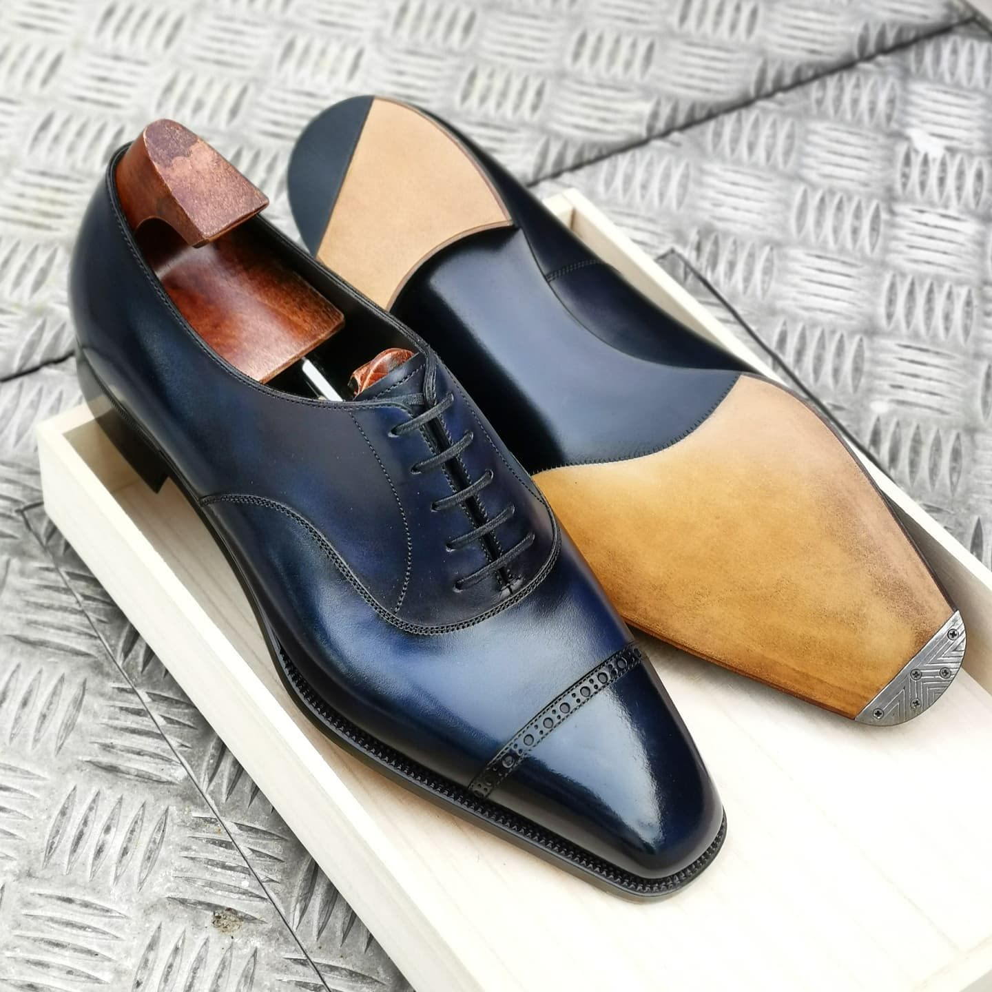 Sapphire Blue Business Oxford Brogues