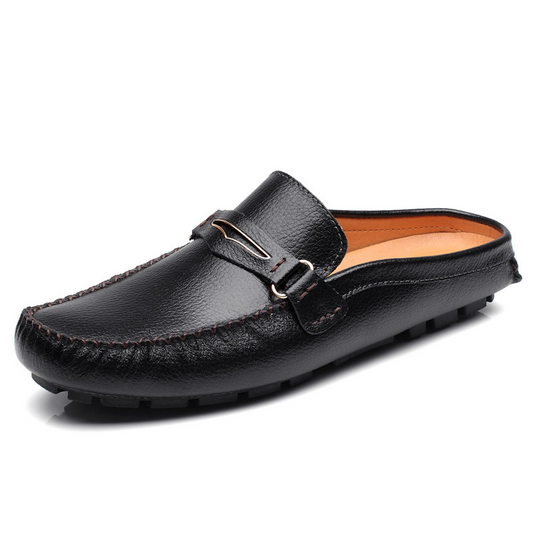 Slip-on Leather Slipper Sandals Loafers