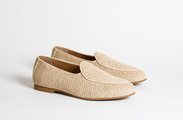 LOAFERS/RAFFIA