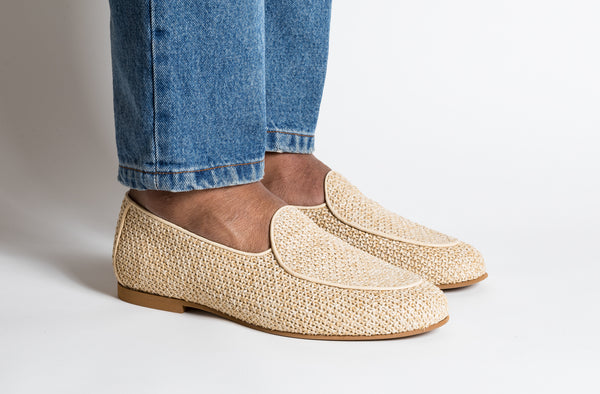 LOAFERS/RAFFIA