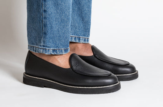 LOAFERS/DOUBLE BLACK