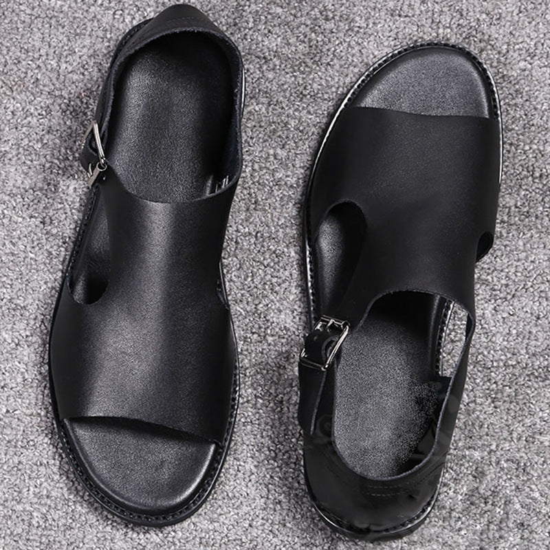 Soft Leather Roman Sandals for Men