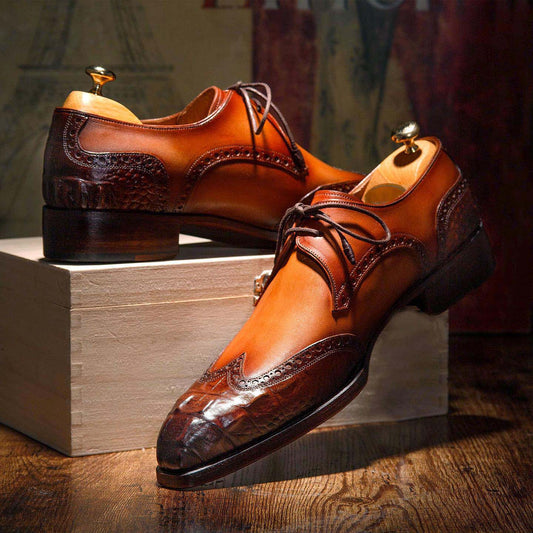 Goodyear Welted Wingtip Derby Shoes