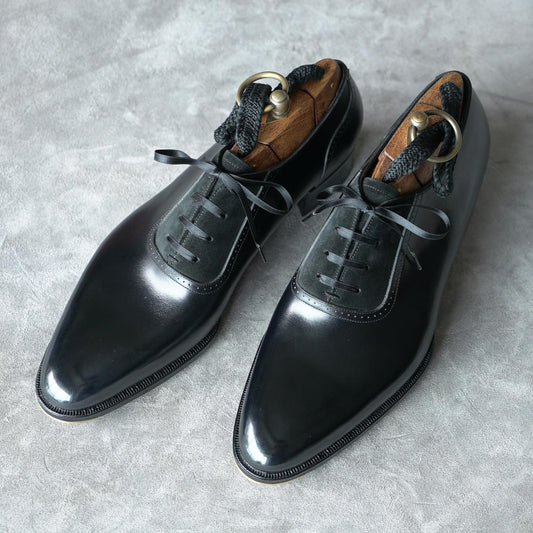 Black Calf&Suede Modern Dress shoe