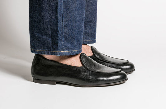 LOAFERS/BLACK GRAINED