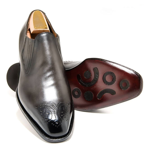 Black Modern High Quality Men Dress Shoes