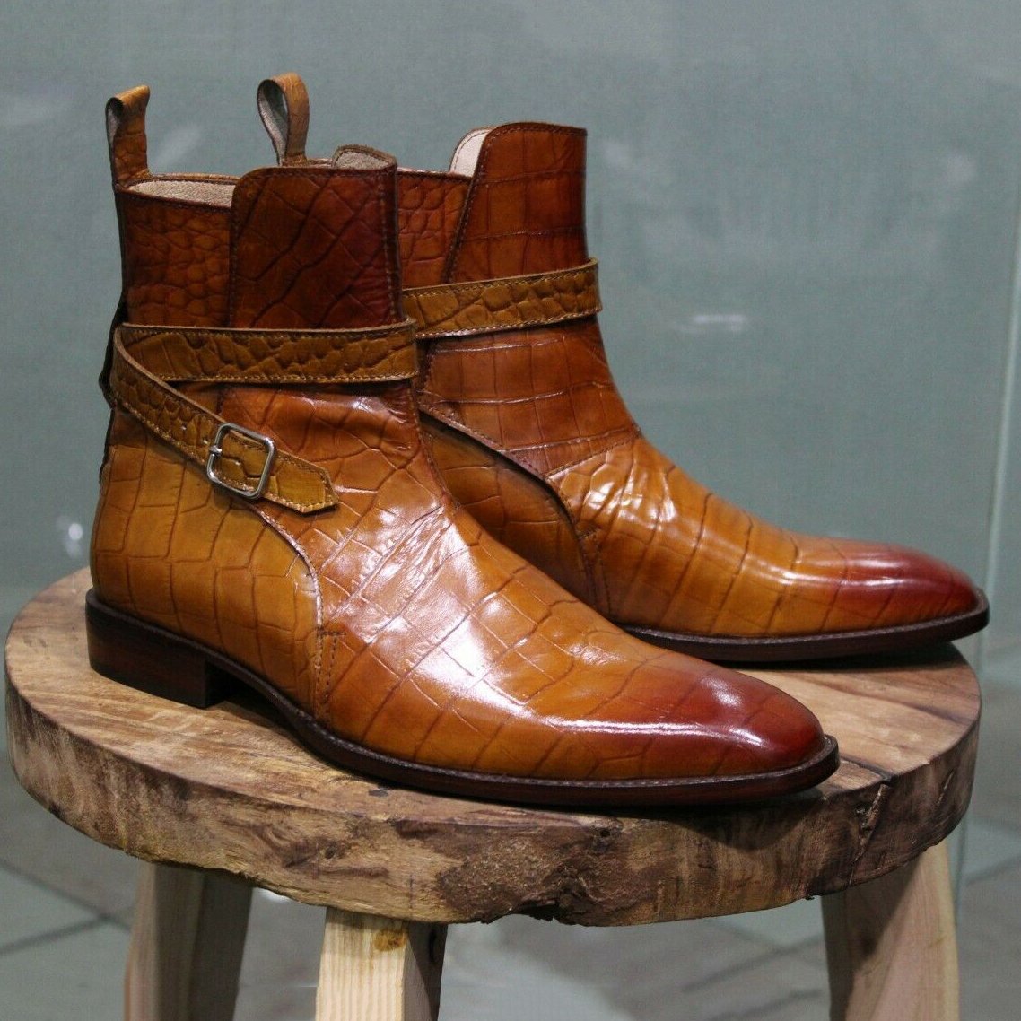 Men Texture Casual Boots